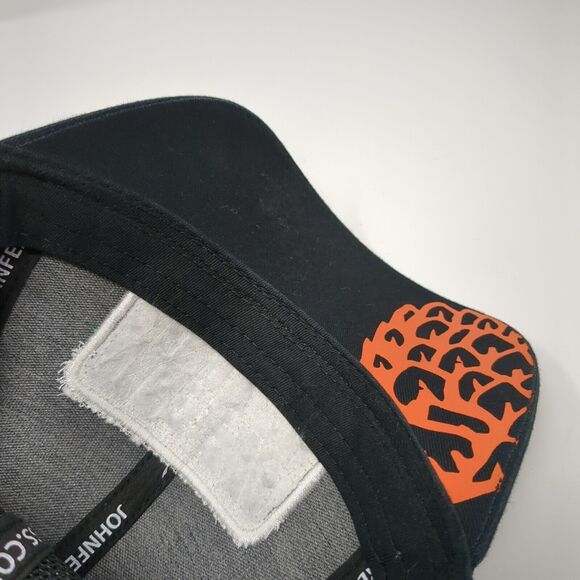 John Fearless Est. 1405 Strapback Trucker Hat Black OS Adjustable Mesh Back - Picture 7 of 7